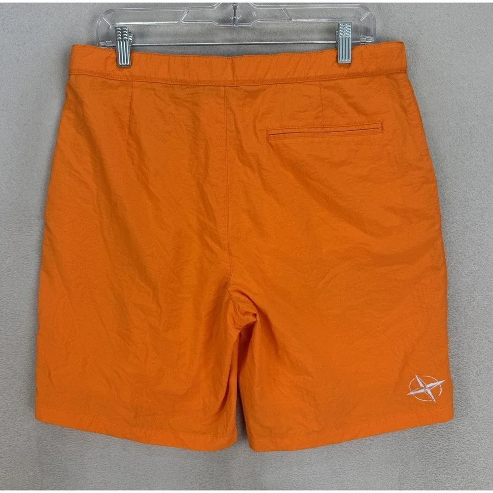 B Draddy Men's‎ Sz M Orange Mesh Lined Owen Outdoor Swim Trunk Shorts NWT